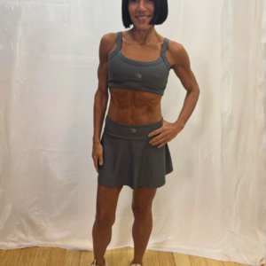 Conjunto Short Saia Godê com Top Paralelo Poliamida